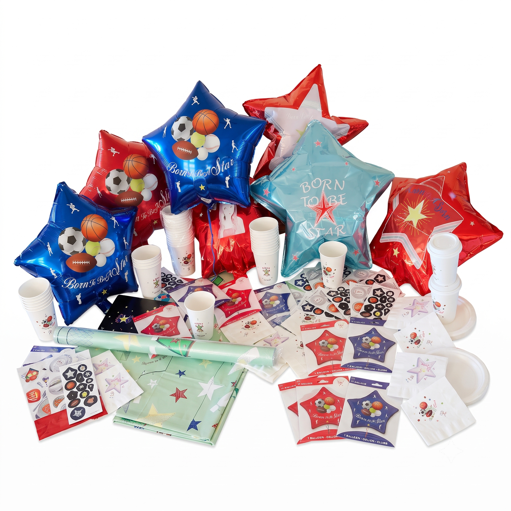 Born To Be A Star® Party Stickers: Color Black