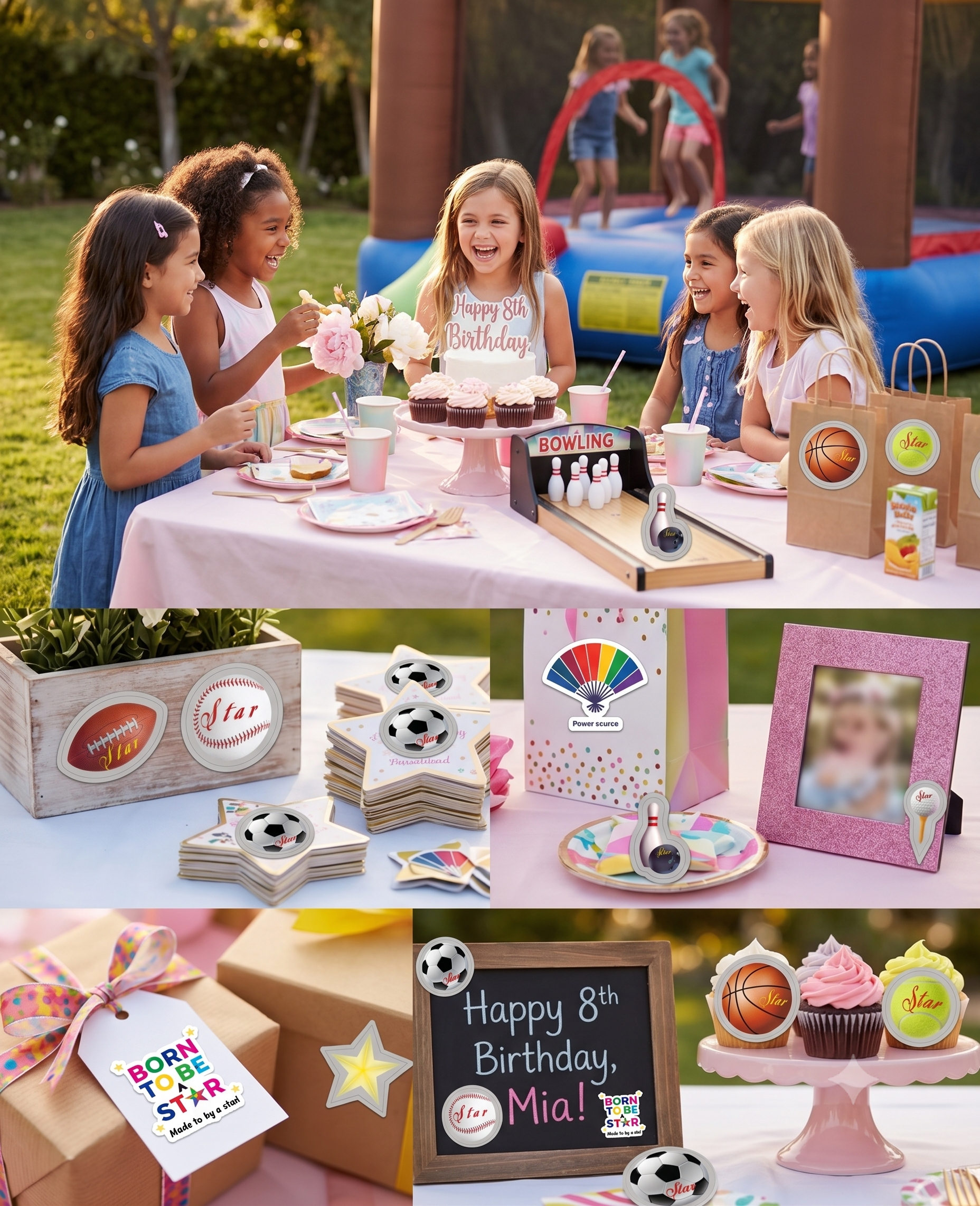 Born To Be A Star® Party Stickers
