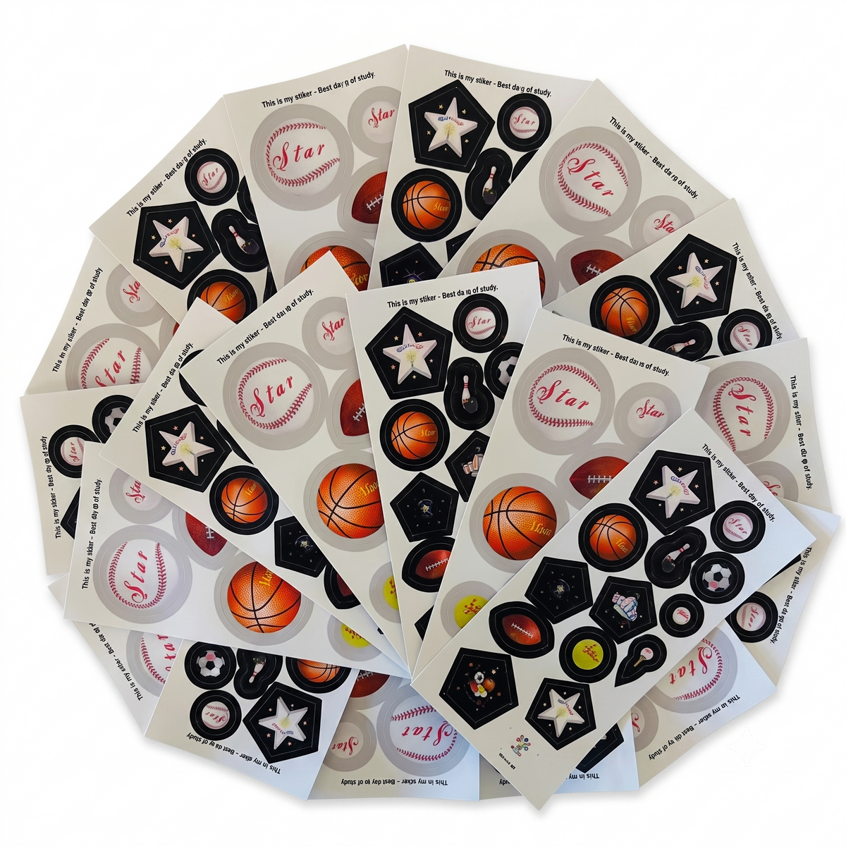 Born To Be A Star® Party Stickers: Color Black