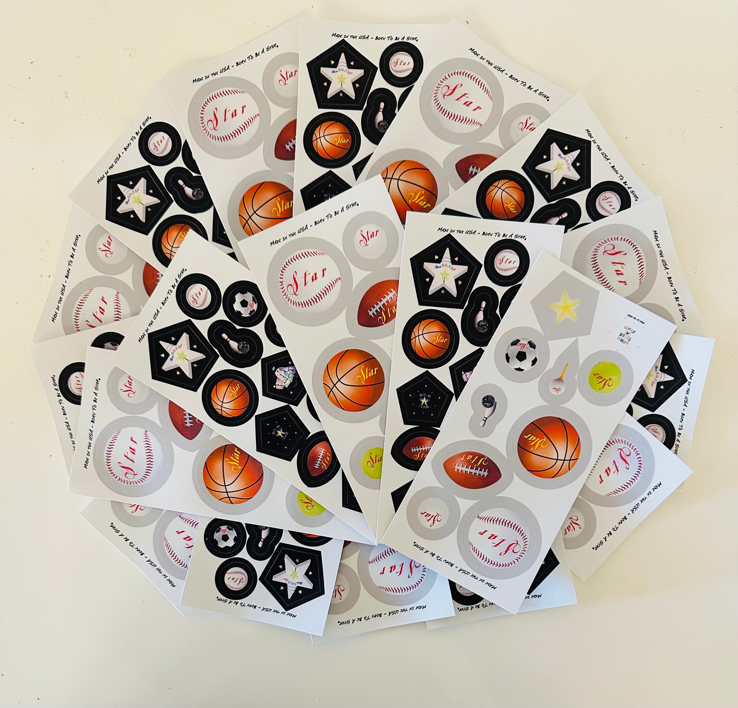 Born To Be A Star® Party Stickers: Color Black